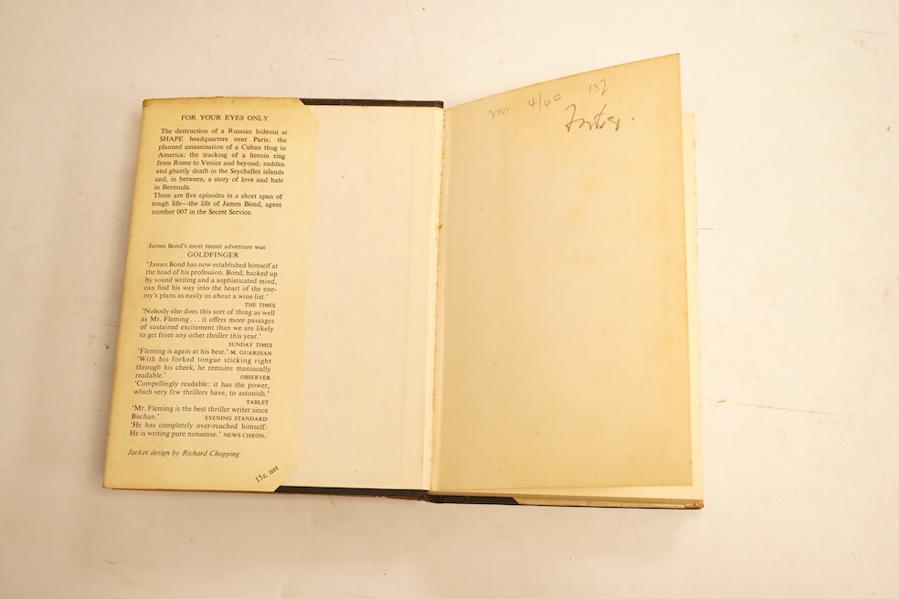 Fleming, Ian. For Your Eyes Only, first edition, 1960